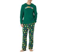 Amazon Essentials Harry Potter - DC Comics - Looney Tunes Ensembles de Pyjama en Flanelle Homme, Lettres Poudlard, S