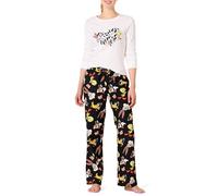 Amazon Essentials Harry Potter | Looney Tunes Pyjama avec Pantalon Léger en Flanelle et T-Shirt à Manches Longues Femme, Gang Looney Tunes - Femmes, S