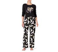 Amazon Essentials Harry Potter | Looney Tunes Pyjama avec Pantalon Léger en Flanelle et T-Shirt à Manches Longues Femme, Harry Potter Hedwige - Femmes, XL