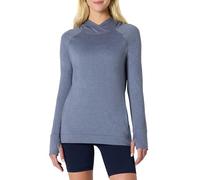 Amazon Essentials Haut à Capuche Manches Longues Technique Doux pour l’Entraînement Femme, Gris Ardoise Teinture Spatiale, XXL