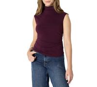 Amazon Essentials Haut à Col Montant Sans Manches Coupe Ajustée Femme, Bordeaux, XXL