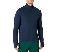 Amazon Essentials Haut d’Entraînement et de Course à Pied à Manches Longues, Fermeture Zippée sur Le Haut, Tissu Technique Doux et Léger, Coupe Athlétique Homme, Bleu Marine Teinture Spatiale, M