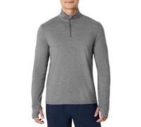 Amazon Essentials Haut d’Entraînement et de Gymnastique à Manches Longues, Tissu Doux, Léger et Performant, Fermeture Éclair sur la Partie Haute Homme, Gris Teinture Spatiale, XS