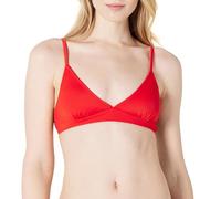 Amazon Essentials Haut de Maillot de Bain Classique Soutien léger pour Femme, Rouge Coquelicot Vif, Taille L