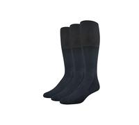 Amazon Essentials Homme Chaussettes de Football, Coupe Athlétique Au-Dessus du Mollet avec Zones Épaisses et Soutien de la Voûte Plantaire, Lot de 3, Noir, 41-45
