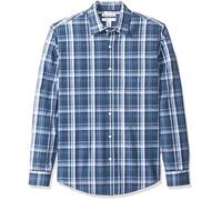 Amazon Essentials Homme Chemise en Popeline à Manches Longues, Style Décontracté, Coupe Standard