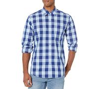 Amazon Essentials Homme Chemise en Popeline à Manches Longues, Style Décontracté, Coupe Standard