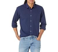Amazon Essentials Homme Chemise en Popeline à Manches Longues, Style Décontracté, Coupe Standard