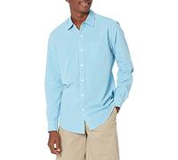 Amazon Essentials Homme Chemise en Popeline à Manches Longues, Style Décontracté, Coupe Standard