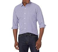 Amazon Essentials Homme Chemise en Popeline à Manches Longues, Style Décontracté, Coupe Standard