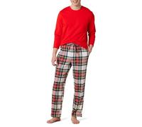 Amazon Essentials Homme Ensemble de Pyjama avec Pantalon en Flanelle et T-Shirt à Manches Longues