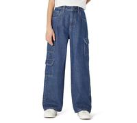 Amazon Essentials Jean Cargo pour Fille, Ultra Doux, Jambes Larges et Coupe Décontractée Fille