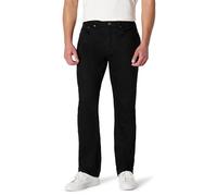 Amazon Essentials Jean Coupe Droite à Faible Élasticité Homme, Noir - Épais, 86,4 x 81,3 cm (l x L)