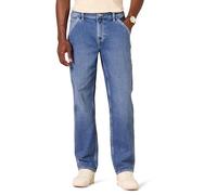 Amazon Essentials Jean de charpentier coupe décontractée pour homme, délavé moyen, 81,3 x 86,4 cm (l x L)