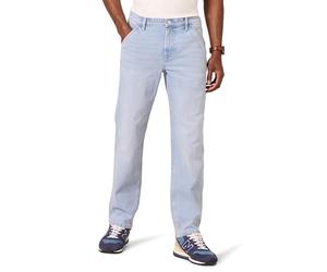 Amazon Essentials Jean de menuisier coupe décontractée pour homme, bleu clair délavé, 73,7 x 76,2 cm (l x L)