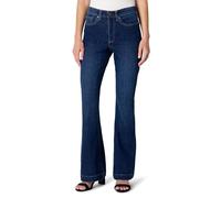 Amazon Essentials Jean Évasé Très Extensible, Taille Haute Femme, Ombre Foncée Délavé, 40-42