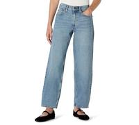 Amazon Essentials Jean Jambes Ballons, Taille Haute Femme, Authentique Moyen Délavé, 44