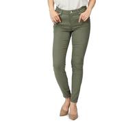 Amazon Essentials Jean Skinny Extensible, Taille Mi-Haute - couleurs abandonnées Femme, Vert Olive Clair, 48 Taille courte