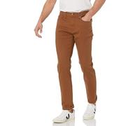 Amazon Essentials Jean Slim - couleurs abandonnées Homme, Brun Kaki Foncé, 33W / 34L