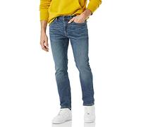 Amazon Essentials Jean Ultra Extensible, Coupe cintrée Homme, Délavé Moyen, 32W / 33L