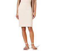 Amazon Essentials Jupe Crayon ajustée Ponte Above The Knee, Facile à Enfiler Femme, Beige, M