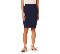 Amazon Essentials Jupe Crayon ajustée Ponte Above The Knee, Facile à Enfiler Femme, Bleu Marine, S