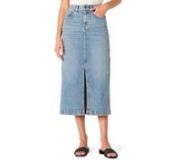 Amazon Essentials Jupe Longue en Denim, Taille Haute et Coupe Classique Femme, Authentique Moyen Délavé, 40-42