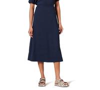 Amazon Essentials Jupe Mi-Longue en Georgette Non Doublée Femme, Bleu Marine, 42