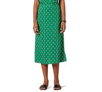 Amazon Essentials Jupe Mi-Longue en Georgette Non Doublée Femme, Vert Fleuri, 44