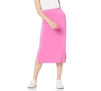 Amazon Essentials Jupe midi en Tricot à Enfiler (Disponible en Grande Taille) Femme, Rose Vif, XXL