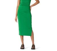 Amazon Essentials Jupe Midi Froncée en Jersey Mat, Coupe Ajustée (Haut Vendu Séparément) Femme, Vert Émeraude, S