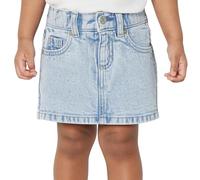 Amazon Essentials Jupe-Short en Jean Extensible Moyen pour Petites Filles et Filles, Coupe Classique, délavé léger Classique, Taille S