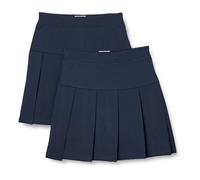Amazon Essentials Jupe-Short Plissée pour Uniforme Fille, Lot de 2, Bleu Marine, 6-7 Ans