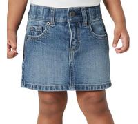 Amazon Essentials Jupe-Short pour Fille en Denim Moyennement Extensible, Coupe Standard Fille, Classique Moyen Délavé, 8 ans