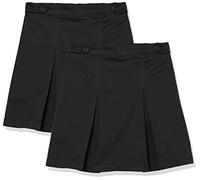 Amazon Essentials Jupes-Shorts Uniformes Fille, Lot de 2, Noir, 10 Ans