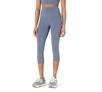 Amazon Essentials Legging Court d’Entraînement et de Yoga Active FormFlex Ultra Doux, Taille Haute, Entrejambe de 48 cm, avec Poches Femme, Gris Ardoise, XL