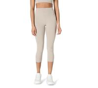 Amazon Essentials Legging Court d’Entraînement et de Yoga Active FormFlex Ultra Doux, Taille Haute, Entrejambe de 48 cm Femme, Taupe, XL