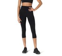 Amazon Essentials Legging Court d’Entraînement et de Yoga Active FormFlex Ultra Doux, Taille Haute, Entrejambe de 48 cm, avec Poches Femme, Noir, XS