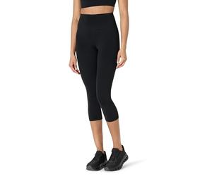 Amazon Essentials Legging Court d’Entraînement et de Yoga Active FormFlex Ultra Doux, Taille Haute, Entrejambe de 48 cm Femme, Noir, XL