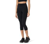 Amazon Essentials Legging Court d’Entraînement et de Yoga Active FormFlex Ultra Doux, Taille Haute Femme, Noir, M