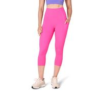 Amazon Essentials Legging de sport 7/8 à taille haute modelant avec poches (existe en grandes tailles) Femme, Rose Fluo, 6XL Grande taille