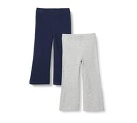 Amazon Essentials Legging Évasé Coupe Ajustée en Tricot Fille, Lot de 2, Bleu Marine/Gris Clair Chiné, 11-12 Ans