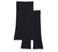 Amazon Essentials Legging Évasé Coupe Ajustée en Tricot Fille, Lot de 2, Noir/Noir, 4 Ans
