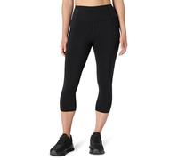 Amazon Essentials Legging pour la Gym et l’Entraînement Active Total Train, Longueur Mollet et Taille Haute, avec Poches, Entrejambe de 48cm Femme, Noir, M