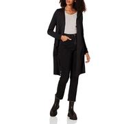 Amazon Essentials Longer Length Cardigan, Gilet Femme, Noir (Black Bla), Large