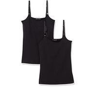 Amazon Essentials Lot de 2 camisoles de maternité et d'allaitement pour femme, noir, taille L