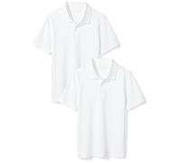 Amazon Essentials Lot de 2 polos en piqué à manches courtes pour garçon Blanc 4 ans