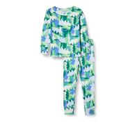 Amazon Essentials Lot de Pyjamas en Coton, Coupe Ajustée Garçon, Ivoire Camouflage Ourson de Noël/Vert Émeraude, 6-7 Ans