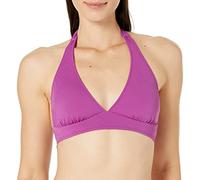 Amazon Essentials Maillot de Bain Bikini à Nouer au Niveau du Cou offrant Un léger Soutien de la Poitrine (Grandes Tailles Disponibles) Femme, Améthyste, 40