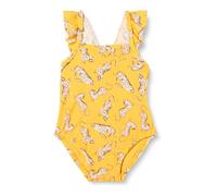 Amazon Essentials Maillot de Bain Une pièce bébé Fille à Volants Jaune doré Beige léopard 24 Mois